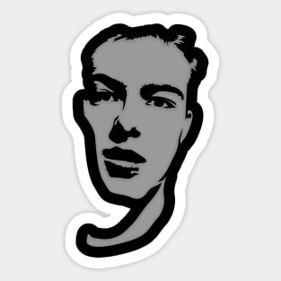 jello biafra grey Sticker